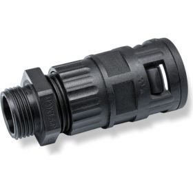Муфта для гофрированных труб Weyer WQGZ1-M20B/AD21.2 - коннектор прямой, нар. M20x1.5 WE0402000 (артикул 23607195) – фото 1