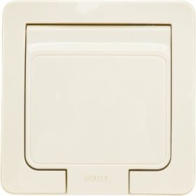 Розетка скрытой установки HEGEL IP44, с заземляющим контактом, слоновая кость РС16-511-01 (артикул 23836935) – фото 1