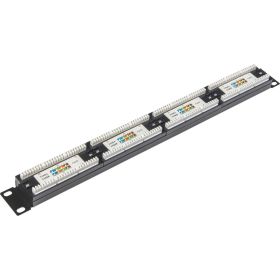 Патч-панель TWIST 19, 1U, 24 порта, RJ-45, cat. 5e, тип 110 PP-19-1U-24-C5E-TWCS (артикул 22885605) – фото 1