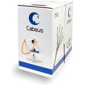Кабель Cabeus витая пара, категория 5e, 4 пары, одножильный, оранжевый UTP-4P-Cat.5e-SOLID-OR (артикул 16326915) – фото 1