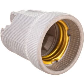 Патрон General Lighting Systems GLH-E27-CER-H-W керамический, Е27 подвесной белый 474007 (артикул 21533818) – фото 1
