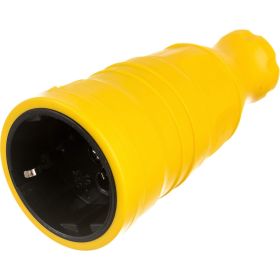 Переносная розетка IEK Omega рбп14-1-0м ip20, желтая OM-KR20-16-20-P1-00-K05 (артикул 24573129) – фото 1