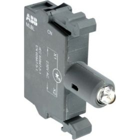 Патрон ABB MLBL-07R, со встроенным светодиодом, красный, 230В, AC 1SFA611621R1071 (артикул 16313910) – фото 1