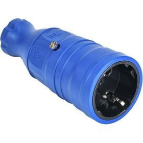 Переносная розетка IEK Omega рбп14-1-0м ip20, синяя OM-KR20-16-20-P1-00-K07 (артикул 24573105) – фото 1