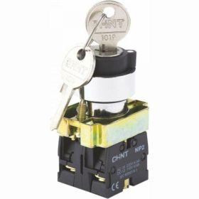Переключатель CHINT NP2-BG25 2 полож. с фиксацией 1НЗ +1НО IP40 574854 (артикул 22815417) – фото 1