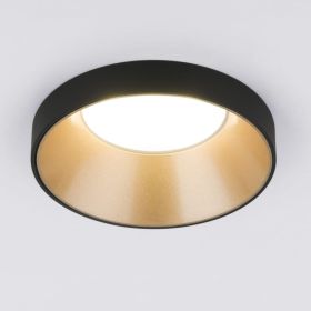 Встраиваемый светильник Elektrostandard 112 MR16, золото, черный a053341 (артикул 18059821) – фото 1