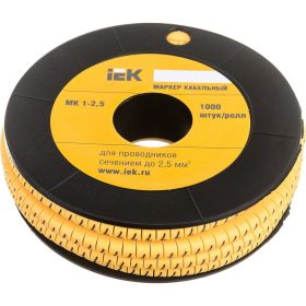 Маркировочное кольцо IEK 1-2.5мм, 7, МК, 1000шт/ролл UMK10-7 (артикул 15165196) – фото 1
