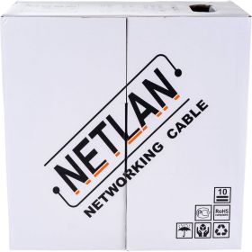 Кабель NETLAN U/UTP 2 пары, категория 5, внешний, PE до -40C, черный, 305м EC-UU002-5-PE-BK (артикул 16198247) – фото 1