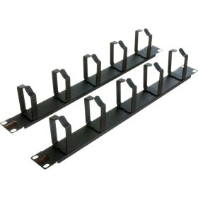 Кабельный органайзер FLAMES OK 600 19 1U 5 колец 60 мм 2 шт 3304.00.00-01 (артикул 19990996) – фото 1