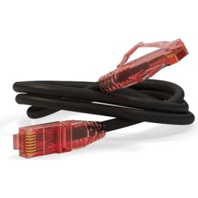 Патч-корд Hyperline PC-LPM-UTP-RJ45-RJ45-C5e-0.3M-LSZH-BK U/UTP, Cat.5е 229930 (артикул 19591566) – фото 1