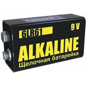 Батарейка General Lighting Systems GBAT-6LR61 щелочная (тип крона) 1pc/shr (1/10/240) 800555 (артикул 21369286) – фото 1