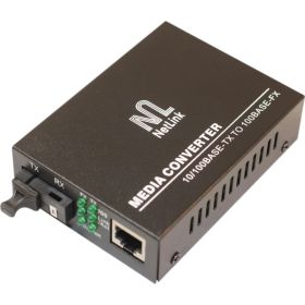 Медиаконвертер Netlink GE-920A20SC (Tx-1310nm, Rx-1550nm) 10/100/1000 Mb УТ000004762 (артикул 22870959) – фото 1
