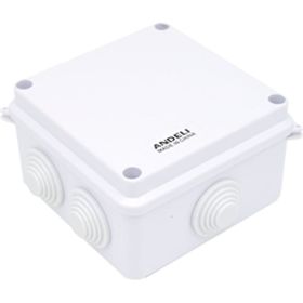 Распаечная коробка ANDELI с крышкой, 150х150х70, 8 входов, IP65 ADL18-603 (артикул 17378028) – фото 1