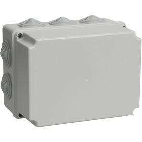 Клеммная коробка IEK, 190x140x120, IP55, КМ41246, ИЭК, белая UKO10-190-140-120-K41-55 (артикул 15166919) – фото 1