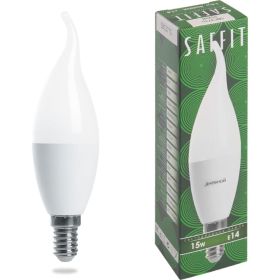 Светодиодная лампа SAFFIT SBC3715 Свеча на ветру E14 15W 6400K 55208 (артикул 20753631) – фото 1