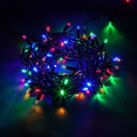 Линейная гирлянда FERON CL33 100 LED, СТАТИЧНОЕ СВЕЧЕНИЕ, мульти, 10 м +1.5м, черный шнур 32425 (артикул 16134519) – фото 1