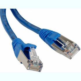 Патч-корд LANMASTER RJ45 - RJ45, 4 пары, FTP, категория 6, 3 м, синий LAN-PC45/S6-3.0-BL (артикул 16430026) – фото 1
