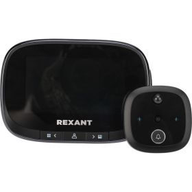Дверной видеоглазок REXANT dv-115 с дисплеем 4.3 запись фото-видео по движению, ночной режим 45-1115 (артикул 25051527) – фото 1