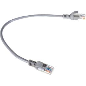 Патч-корд ExeGate UTP-RJ45-RJ45-5e-0,3M-GY, UTP, cat.5e, 0.3м, серый 258663 (артикул 21641512) – фото 1