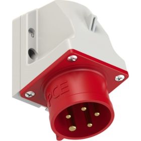 Настенная вилка PCE 16А 400V 3P+N+E IP44 515-6 (артикул 16261567) – фото 1