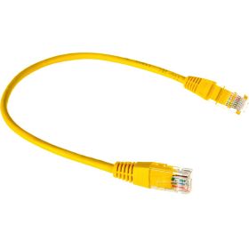 Патч-корд TWT RJ45-RJ45, 4 пары, UTP, категория 5е, 0.3 м, желтый, 45-45-0.3-YL (артикул 16102260) – фото 1