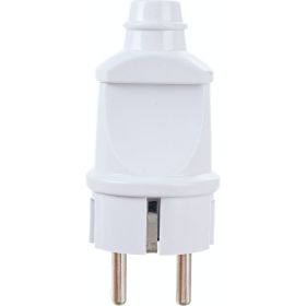Разборная вилка General Lighting Systems GRV-P-16-R-G-W-IP20 16А круглая, с заземлением, белая IP20 470504 (артикул 21533734) – фото 1