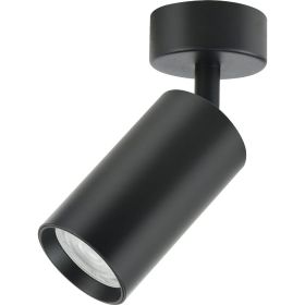Накладной поворотный светильник truEnergy GU10 D55xH100мм IP20 чёрный/алюминий 21331 (артикул 23173191) – фото 1