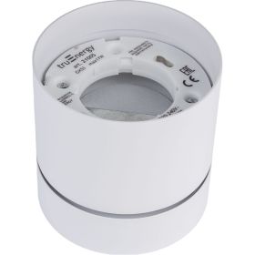 Накладной поворотный светильник truEnergy gx53 d82xh80мм ip20 белый/алюминий 21005 (артикул 24458709) – фото 1