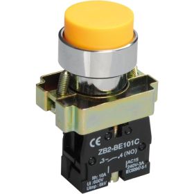 Кнопка управления IEK, LAY5-BL51, без подсветки, 1з, ИЭК, желтая BBT71-BL-K05 (артикул 15167274) – фото 1