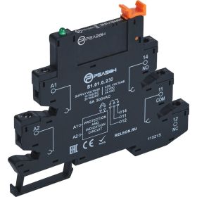 Интерфейсный модуль реле Релеон 1 CO контакт 6а ; /= 230в Ac/Dc; винтовый зажимы, RM151023000 (артикул 19735066) – фото 1
