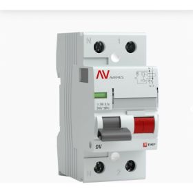 Устройство защитного отключения EKF DV 2P 63А/100мА A AVERES rccb-2-63-100-a-av (артикул 16058609) – фото 1