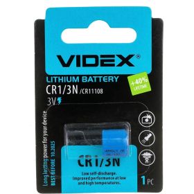 Литиевый элемент питания Videx CR1/3N 1BL 3.0V VID-CR1/3N (артикул 16795603) – фото 1