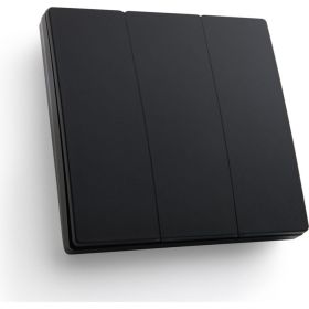 Трехклавишный беспроводной выключатель FERON TM83, 230V, 500W, черный 41724 (артикул 20421280) – фото 1