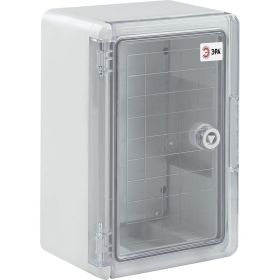 Щит ЭРА ЩМП-П 400х300х220, прозрачная дверь УХЛ1 IP65 IK10, пластиковый Б0052355 (артикул 19467942) – фото 1