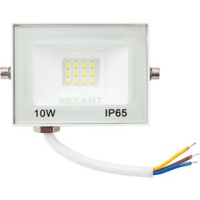 Светодиодный прожектор REXANT LED 10 Вт 800 Лм 5000 K белый корпус 605-023 (артикул 21687244) – фото 1