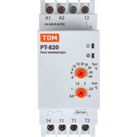 Реле температуры TDM РТ-820 -5+40С, 24-240В, АС/DC, с датчиком, IP67 SQ1508-0001 (артикул 23285715) – фото 1