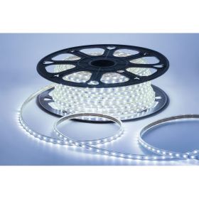 Светодиодная лента OGM 220В, 5Вт/м, smd2835, 60д/м, ip65, 300Лм/м, 10x7мм, 50м, 6500к / O17-03 (артикул 25111497) – фото 1