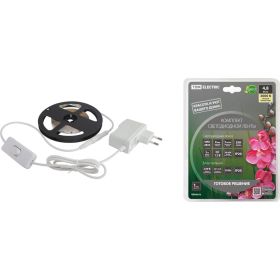 Комплект светодиодной ленты TDM SMD2835-60 LED/м-12 В-4,8 Вт/м-IP20-3000 К 3 м, 18 Вт SQ0331-0221 (артикул 18158431) – фото 1