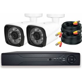 Комплект видеонаблюдения PS-link AHD 2Мп KIT-C202HD 2 камеры для улицы 2997 (артикул 22256511) – фото 1