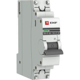 Автоматический выключатель EKF PROxima ВА 47-63, 1P, 32А, C, 6кА, SQ mcb4763-6-1-32C-pro (артикул 16040493) – фото 1