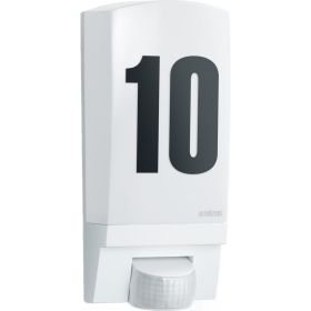 Уличный светильник с датчиком движения Steinel L 1 IP54 white policarbonat matt E27 1х60 Вт 650513 (артикул 16045329) – фото 1
