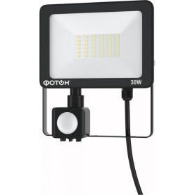 Светодиодный сетевой прожектор ФОТОН FL-30W6K65-PIR 30W с датчиком движения 24540 (артикул 20242930) – фото 1