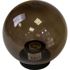 Садовопарковый светильник ЭРА НТУ 0160205 шар дымчатый D200mm Б0048065 (артикул 16200050) – фото 1