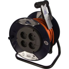Удлинитель Партнер-Электро PowerLine 4 гн. б/з ПВС 2х0,75 ГОСТ 6A 20м UK101B-420DB (артикул 15908712) – фото 1