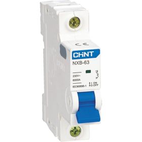 Автоматический выключатель CHINT NXB-63, 1P, 40A, 6кА, характеристика C 814018 (артикул 17520894) – фото 1