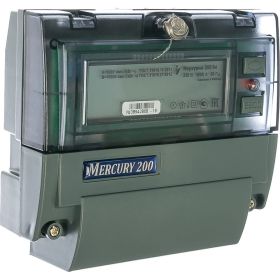 Счетчик Инкотекс Меркурий 200.04 1ф 5-60А 1 класс точности, 32589 55881 (артикул 15826182) – фото 1