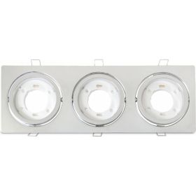 Встраиваемый светильник IN HOME GX53R-3ST-C металл под лампу GX53 230В 4690612021584 (артикул 16032486) – фото 1
