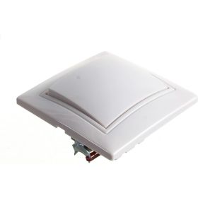 Выключатель Smartbuy 1-клавишный 10А белый Венера SBE-01w-10-SW1-0 (артикул 16051935) – фото 1