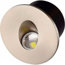 Встраиваемый светодиодный светильник HOROZ ELECTRIC 079-002-0003 3W, матовый хром, 185-264V, YAKUT HRZ33002993 (артикул 23403303) – фото 1
