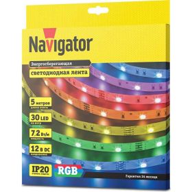 Светодиодная лента Navigator NLS-5050RGB30-7.2-IP20-12V R5 80299 (артикул 20682291) – фото 1